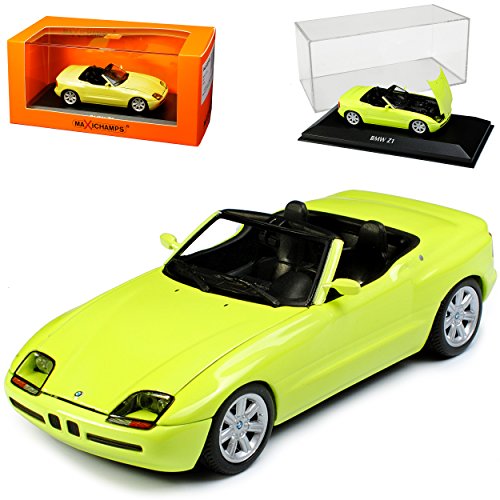 B-M-W Z1 E30 Gelb 1989-1991 1/43 Minichamps Maxichamps Modell Auto mit individiuellem Wunschkennzeichen von Minichamps B-M-W