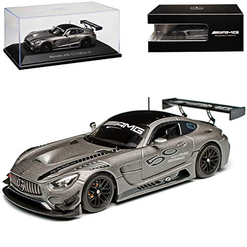 Mercedes-B AMG GT3 50 Jahre Edition Coupe Matt Grau Ab 2014 1/43 Minichamps Modell Auto mit individiuellem Wunschkennzeichen von Minichamps Mercedes-Benz