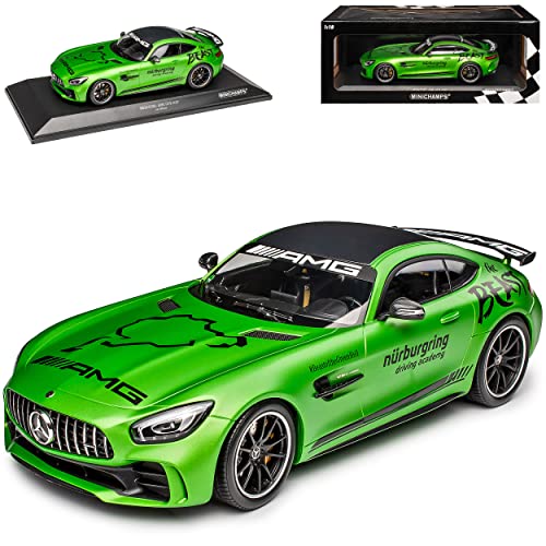 Mercedes-Benz AMG GT R Coupe Grün The Beast Nürburgring Ringtaxi Ab 2014 1/18 Minichamps Modell Auto mit individiuellem Wunschkennzeichen von Minichamps Mercedes-Benz