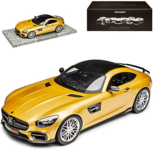 Mercedes-Benz AMG GT S Bra-Bus 600 Coupe Gold Gelb Ab 2014 limitiert 333 Stück 1/18 Minichamps Modell Auto mit individiuellem Wunschkennzeichen von Minichamps Mercedes-Benz