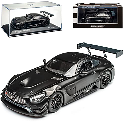 Mercedes-Benz AMG GT3 Coupe Matt Schwarz Modell Ab 2014 Version 2017 1/43 Minichamps Modell Auto mit individiuellem Wunschkennzeichen von Minichamps Mercedes-Benz