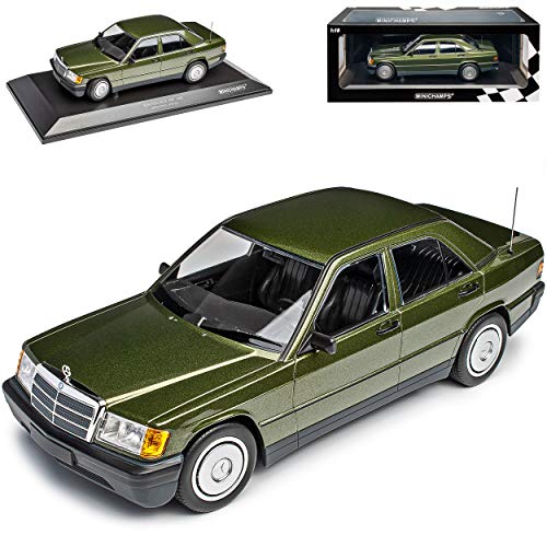 Mercedes-Benz C-Klasse 190E W201 Limousine Grün 1982-1993 limitiert 1 von 504 1/18 Minichamps Modell Auto mit individiuellem Wunschkennzeichen von Minichamps Mercedes-Benz