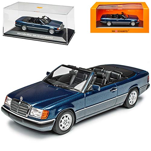 Mercedes-Benz E-Klasse 300 CE W124 A124 Cabrio Blau Metallic 1984-1997 1/43 Minichamps Maxichamps Modell Auto mit individiuellem Wunschkennzeichen von Minichamps Mercedes-Benz