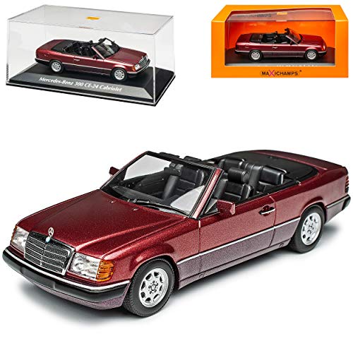 Mercedes-Benz E-Klasse 300 CE W124 A124 Cabrio Rot Metallic 1984-1997 1/43 Minichamps Maxichamps Modell Auto mit individiuellem Wunschkennzeichen von Minichamps Mercedes-Benz