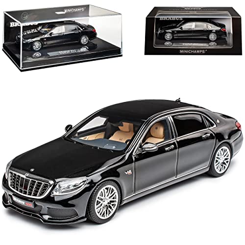 Mercedes-Benz Maybach S-Klasse W222 Bra-Bus 900 Schwarz Modell 2013-2020 1/43 Minichamps Modell Auto von Minichamps Mercedes-Benz