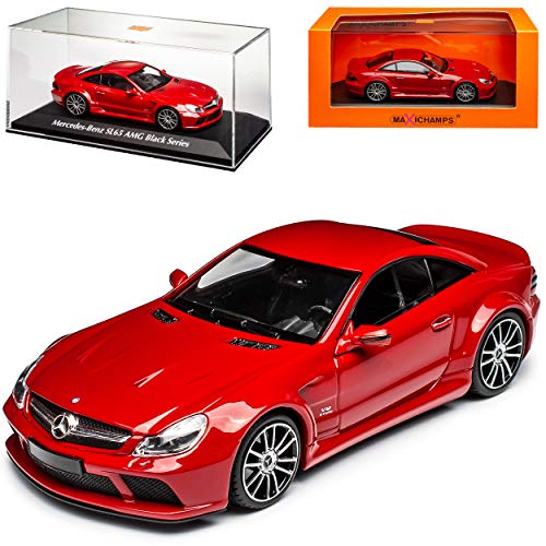 Mercedes-Benz SL-Klasse R230 SL65 AMG Black Series Rot Modell 2001-2011 Version ab 2. Modellpflege 2008-2011 1/43 Minichamps Maxichamps Modell Auto von Minichamps Mercedes-Benz