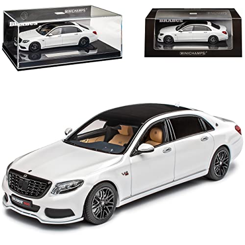 Minichamps Mercedes-Benz Maybach S-Klasse W222 Bra-Bus 900 Weiss Modell 2013-2020 1/43 Minichamps Modell Auto von Minichamps Mercedes-Benz