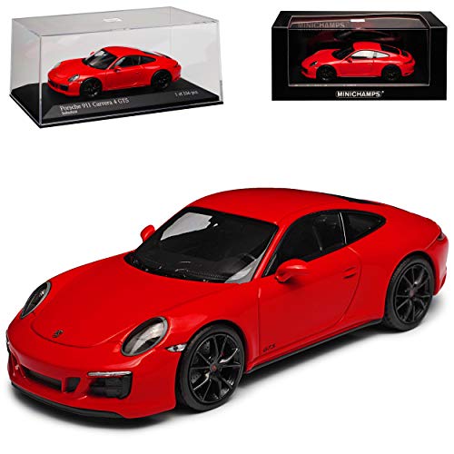 Porsche 911 991 II Carrera 4 GTS Coupe Rot Modell ab 2012 Ab Facelift 2015 1/43 Minichamps Modell Auto von Minichamps Porsche