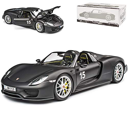 Porsche 918 Spyder Matt Schwarz Weissach Package limitiert 300 Stück 1/18 Minichamps Modell Auto mit individiuellem Wunschkennzeichen Porsche 918 Spyder Matt Schwarz Weissach Package limitiert 300 Stück 1/18 Minichamps Modell Auto mit individiuellem Wunschkennzeichen von Minichamps Porsche