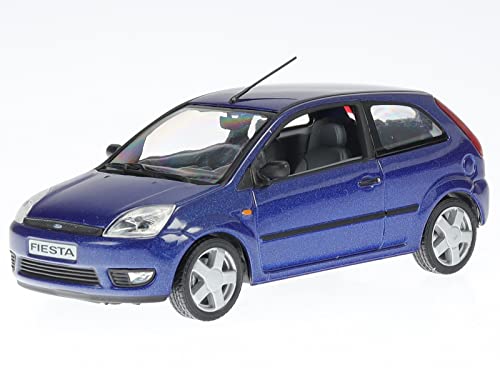 Ford Fiesta 2001 3d blaumetallic Modellauto Minichamps 1:43 von Minichamps