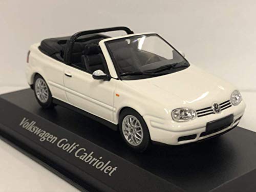 MAXICHAMPS 1:43 1998 VW Golf 4 Cabriolet - Weiß von Minichamps