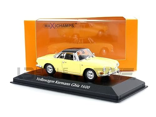 Minichamps 940050220 - Volks. Karmann GHIA 1600 Yellow & Black 1966 - maßstab 1/43 - Sammlerstück Miniatur Minichamps 940050220 - Volks. Karmann GHIA 1600 Yellow & Black 1966 - maßstab 1/43 - Sammlerstück Miniatur von Minichamps
