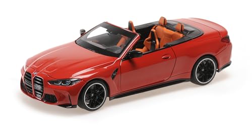 Minichamps 110021030 - B-M-W M4 Cabriolet Red Metallic 2020 - maßstab 1/18 - Modellauto von Minichamps