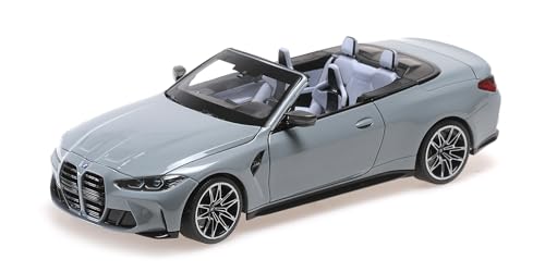 Minichamps 110021032 - B-M-W M4 Cabriolet Grey Metallic 2020 - maßstab 1/18 - Modellauto von Minichamps