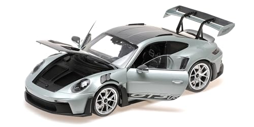 Minichamps 110062044 - Porsch. 911 (992) GT3RS Silver 2023 - maßstab 1/18 - Modellauto von Minichamps
