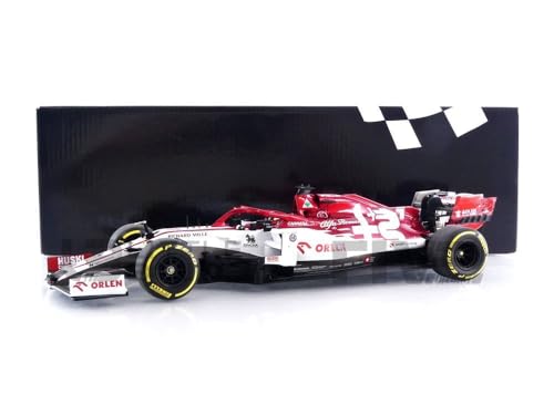 Minichamps 110200107 1:18 Alfa Romeo Racing F1 C39-Kimi Raikkonen-österreichisches 2020 Miniaturauto zum Sammeln, Mehrfarbig Minichamps 110200107 1:18 Alfa Romeo Racing F1 C39-Kimi Raikkonen-österreichisches 2020 Miniaturauto zum Sammeln, Mehrfarbig von Minichamps