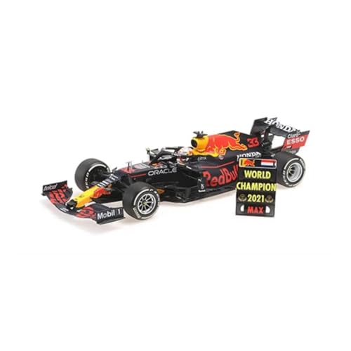 Minichamps 110212333 1:18 Red Bull Racing Honda RB16B-Max Verstappen-Winner Abu Dhabi GP W/Pitboard-WC 2021 Sammlerstück Miniaturauto, Mehrfarbig von Minichamps