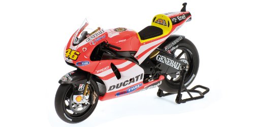 Minichamps 122110046 - Ducati Desmosedici - Valentino Rossi, Moto GP, Maßstab: 1:12 von Kyosho