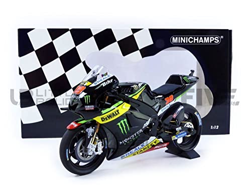 Minichamps 122163038 2016 Yamaha YTZ-M1-Bradley Smith, Schwarz, 1:12 Scale von Minichamps