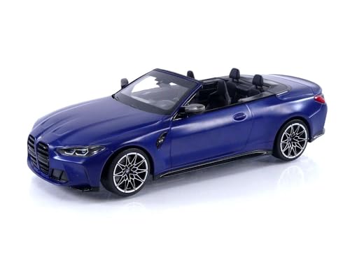 Minichamps 155021030 - B-M-W M4 Cabriolet Matt Blue Metallic 2021 - maßstab 1/18 - Sammlerstück Miniatur von Minichamps