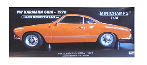Minichamps 155054020 Maßstab 1: 18 "VW Karmann GHIA Coupe 1970" spritzgußmodell von Minichamps