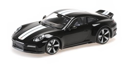 Minichamps 155062001 Porsch. 911 (992) Sport Classic Black with Stripe 2022 - maßstab 1/18 - Modellauto von Minichamps