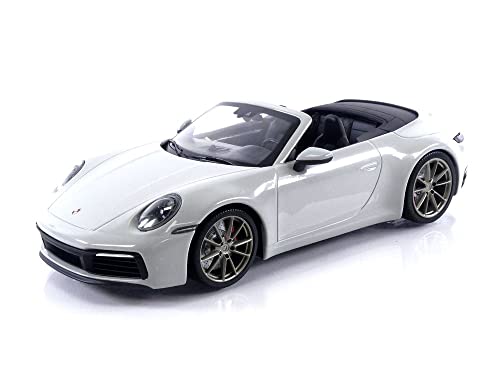 Minichamps 155067335-1:18 Porsche 911 Carrera 4S Cabriolet-2019-Grau Sammlerstück Miniaturauto, Grau von Minichamps