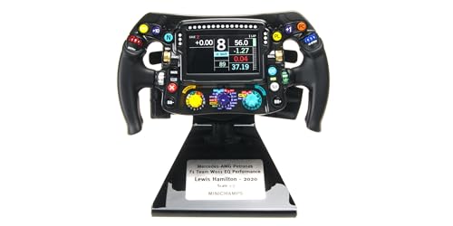 Minichamps 247200044 Steering Wheel Mercede. A-M-G W11 Lewis Hamilton World Champion 2020 - maßstab 1/2 - Modellauto von Minichamps