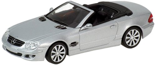 MINICHAMPS 400036130 - Mercedes-Benz SL-Class (R230), Maßstab: 1:43, Silber von Kyosho