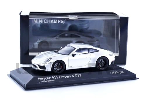 Minichamps 410063004 - Porsch. 911 (992) Carrer. 4 GTS Silver 2019 - maßstab 1/43 - Modellauto von Minichamps