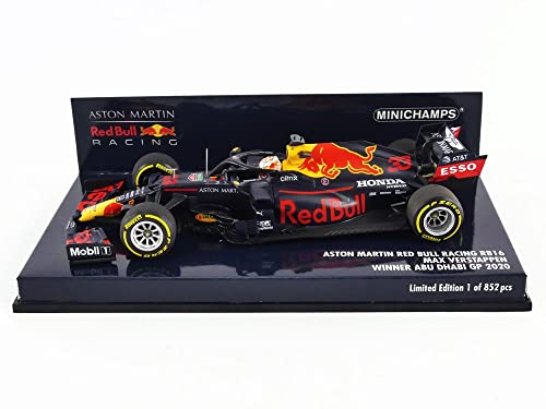 Minichamps 410201733 1:43 Aston Martin Red Bull Racing RB16-Max Verstappen-Winner Abu Dhabi GP 2020 Sammlerstück Miniaturauto, Mehrfarbig Minichamps 410201733 1:43 Aston Martin Red Bull Racing RB16-Max Verstappen-Winner Abu Dhabi GP 2020 Sammlerstück Miniaturauto, Mehrfarbig von Minichamps