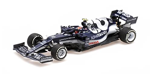 Minichamps 417210710 1:43 Scuderia Alphatauri Honda AT2-Pierre Gasly-3rd Aserbaijan GP 2021 Miniaturauto, Mehrfarbig von Minichamps