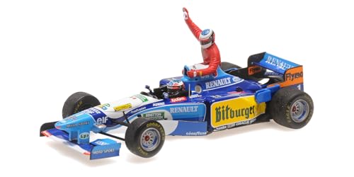 Minichamps 517950601 1:43 Benetton Renault B195-Michael Schumacher-Canadian GP 1995 mit Alesi Figur Sammlerstück Miniaturauto, Mehrfarbig Minichamps 517950601 1:43 Benetton Renault B195-Michael Schumacher-Canadian GP 1995 mit Alesi Figur Sammlerstück Miniaturauto, Mehrfarbig von Minichamps