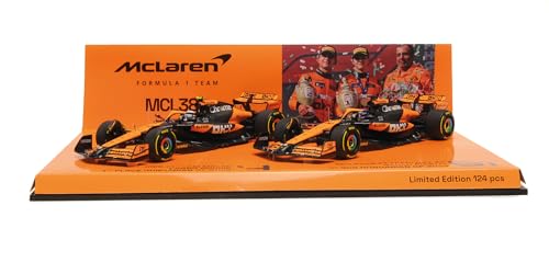 Minichamps 532248104 - Car Set 2 McLar MCL38 1-2 Finish Piastri & Norris Hungarian GP 2024 - maßstab 1/43 - Modellauto Minichamps 532248104 - Car Set 2 McLar MCL38 1-2 Finish Piastri & Norris Hungarian GP 2024 - maßstab 1/43 - Modellauto von Minichamps