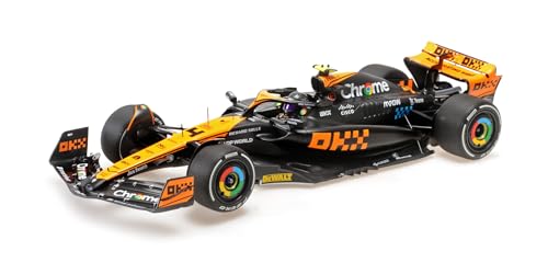 Minichamps 537233404 McLar MCL60 Lando Norris 2nd Place Singapore GP 2023 - maßstab 1/18 - Modellauto von Minichamps