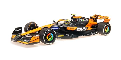 Minichamps 537247804 McLar MCL38 Lando Norris Winner Miami GP 2024 with Showcase - maßstab 1/12 - Modellauto von Minichamps