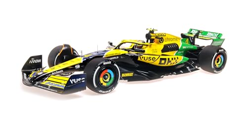 Minichamps 537248004 - McLar MCL38 Lando Norris Monaco GP 2024 with Showcase Limited Edition - maßstab 1/12 - Modellauto von Minichamps