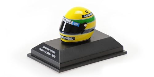 Minichamps 540308512 - Helmet Ayrton Senna First F1 Win 1985 - maßstab 1/8 - Sammlermodell von Minichamps
