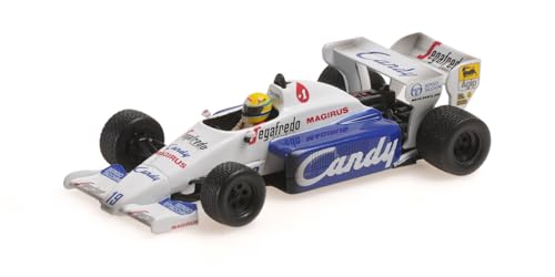 Minichamps 540843399 - Toleman Hart TG184 Ayrton Senna 2nd Place Monaco GP 1984 Dirty Version - maßstab 1/43 - Modellauto von Minichamps