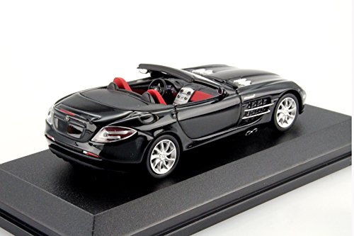 Minichamps 640037130 - Mercedes-Benz SLR McLaren Roadster, Maßstab: 1:64, schwarz von Minichamps