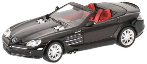 Minichamps 640037130 - Mercedes-Benz SLR McLaren Roadster, Maßstab: 1:64, schwarz von Minichamps