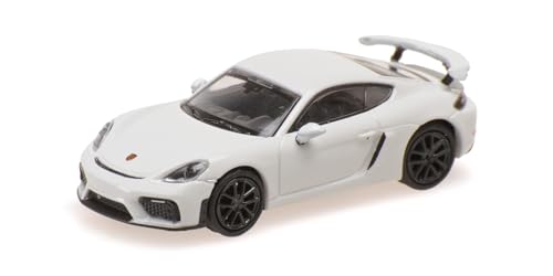 Minichamps 870067604 - Porsch. 718 Cayman GT4 (981) White 2019 - maßstab 1/87 - Modellauto von Minichamps