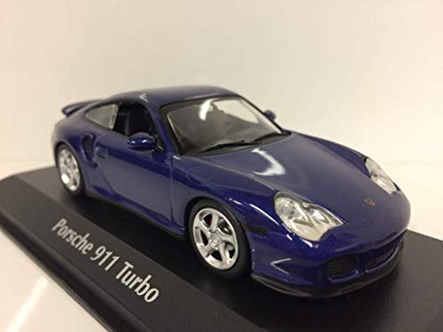 Minichamps 940069301 Porsche 1999 911 Turbo 996 Druckguss-Modell, blaumetallic, 1:43 Scale von Minichamps
