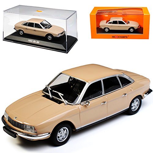 Minichamps NSU RO80 Limousine Beige 1967-1977 1/43 Maxichamps Modell Auto von Minichamps