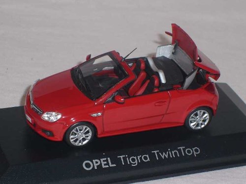 Minichamps Opel Tigra Twin Top Twintop Rot Mit Öffnendem Dach 1/43 Modell Auto Modellauto von Minichamps