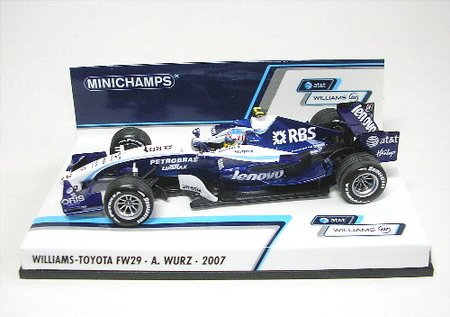 Minichamps – Polizeifahrzeugen – 400070017 – A & T Williams-Toyota Wurz 2007 – 1/43 Minichamps – Polizeifahrzeugen – 400070017 – A & T Williams-Toyota Wurz 2007 – 1/43 von Minichamps