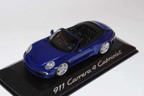 Minichamps Porsche 911 991 Carrera 4 Cabrio Blau Ab 2012 1/43 Modell Auto von Minichamps
