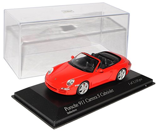 Minichamps Porsche 911 997 Carrera S Cabrio Rot 2004-2012 1/43 Modell Auto mit individiuellem Wunschkennzeichen Minichamps Porsche 911 997 Carrera S Cabrio Rot 2004-2012 1/43 Modell Auto mit individiuellem Wunschkennzeichen von Minichamps