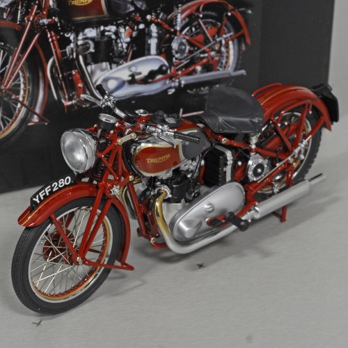 Minichamps 122133700 - Triumph Speed Twin Red 1939 - maßstab 1/12 - Sammlerstück Miniatur von Minichamps