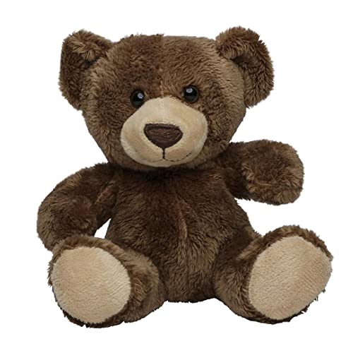 Minifeet Bär Moritz (Dunkelbraun) - Teddy Kuscheltier Plüschtier Stofftier Spielzeug - kuschelig weich - Geschenk für Baby Kinder Freunde Schulstart Einschulung | Höhe: 14 cm von Minifeet